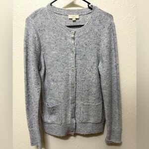 LOFT Speckled Knit Cardigan